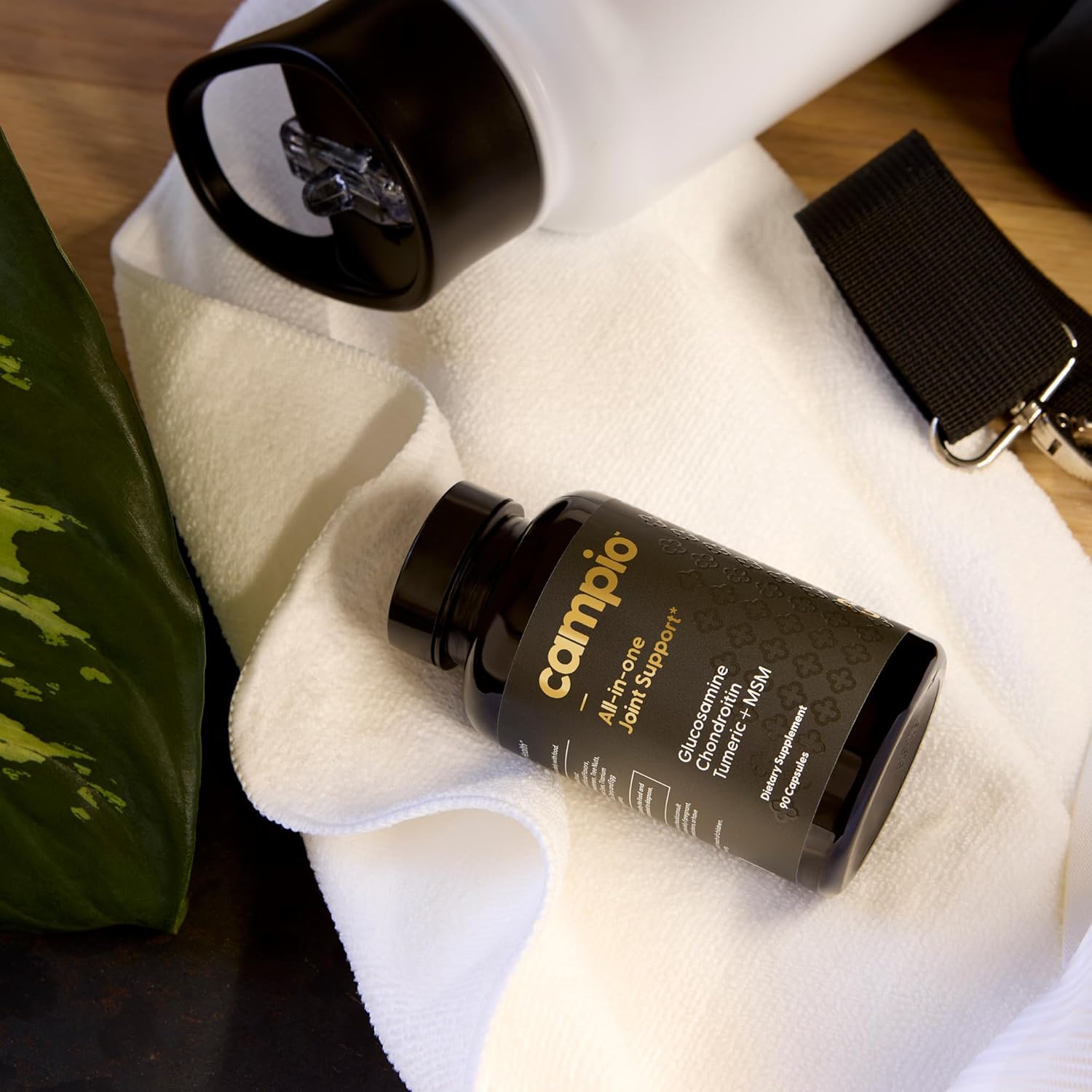 All-in-One Joint Support Supplement with Glucosamine, Chondroitin, MSM, Turmeric, Hyaluronic Acid - 90 Capsules for Joint Health and Flexibility - Made in USA