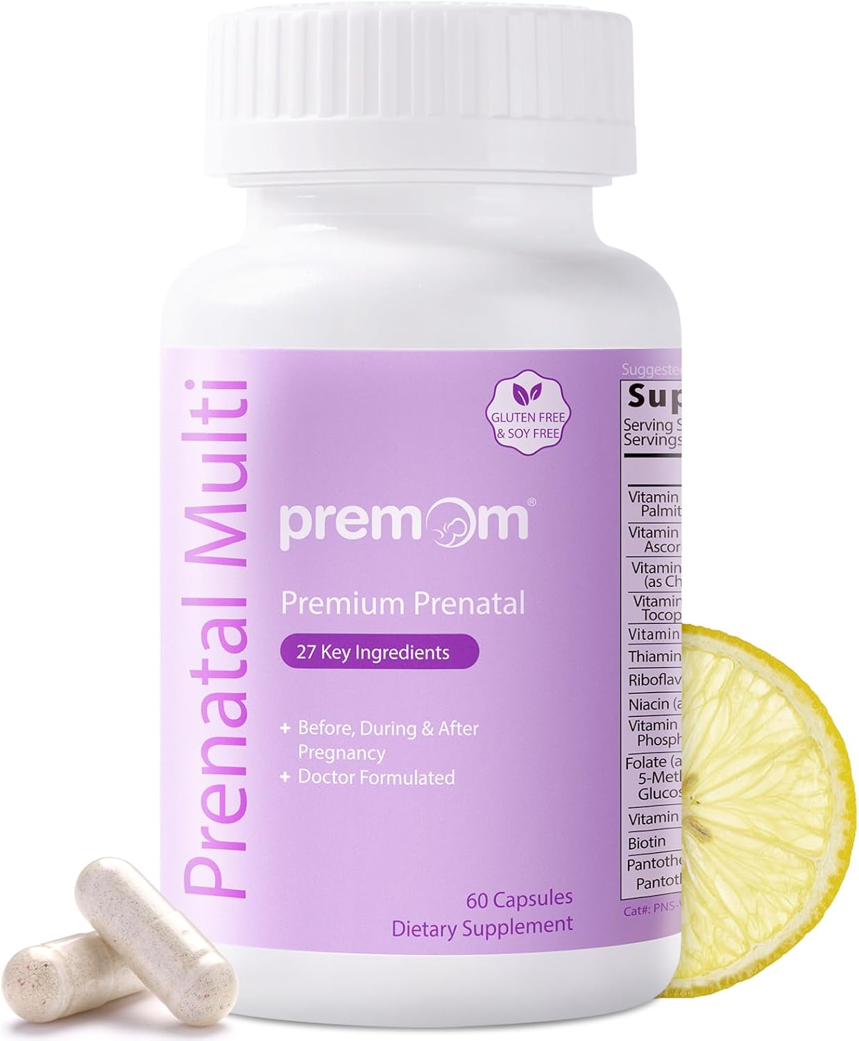 All-in-One Prenatal Supplement with Probiotics, DHA Fish Oil, and Vitamin Formula