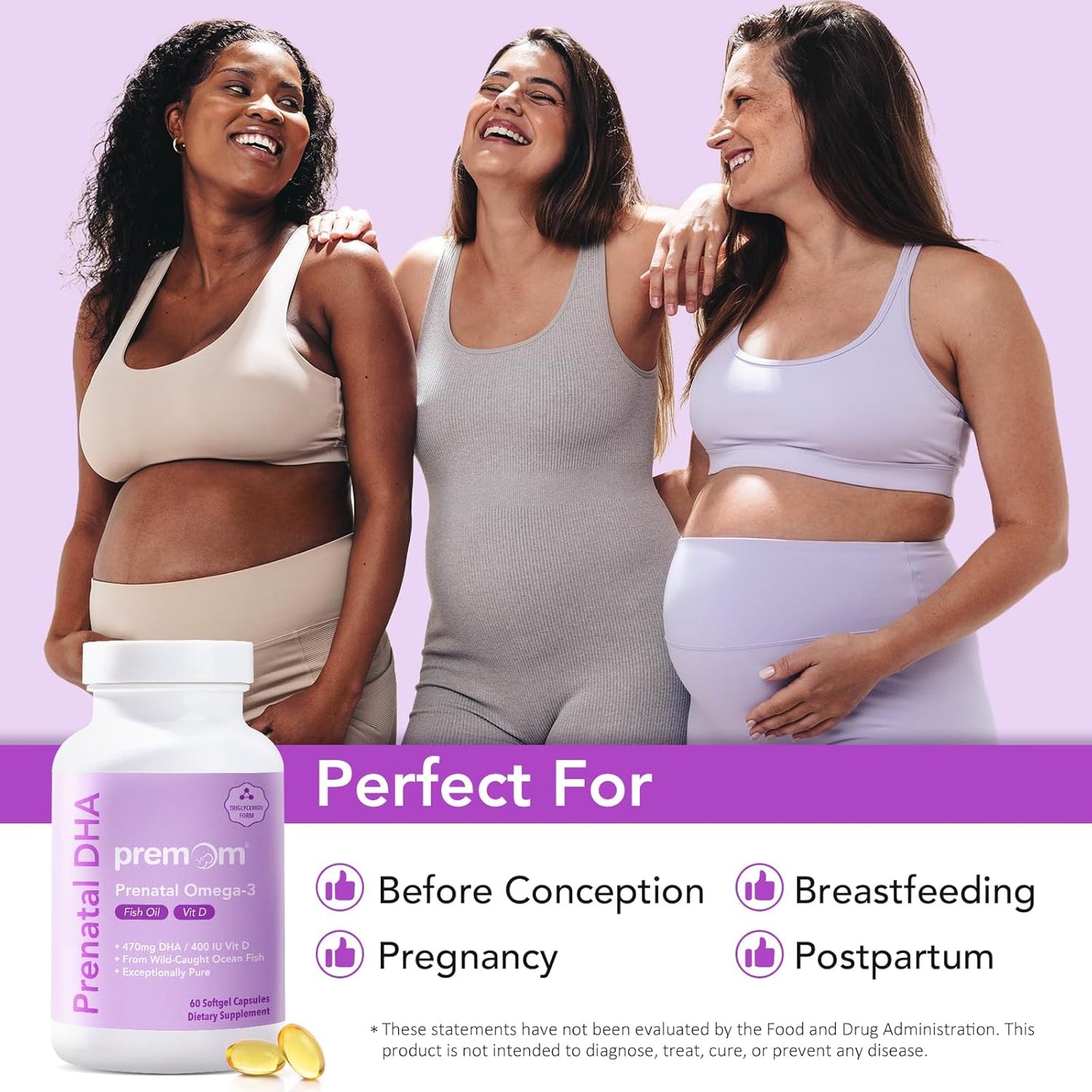 All-in-One Prenatal Supplement with Probiotics, DHA Fish Oil, and Vitamin Formula
