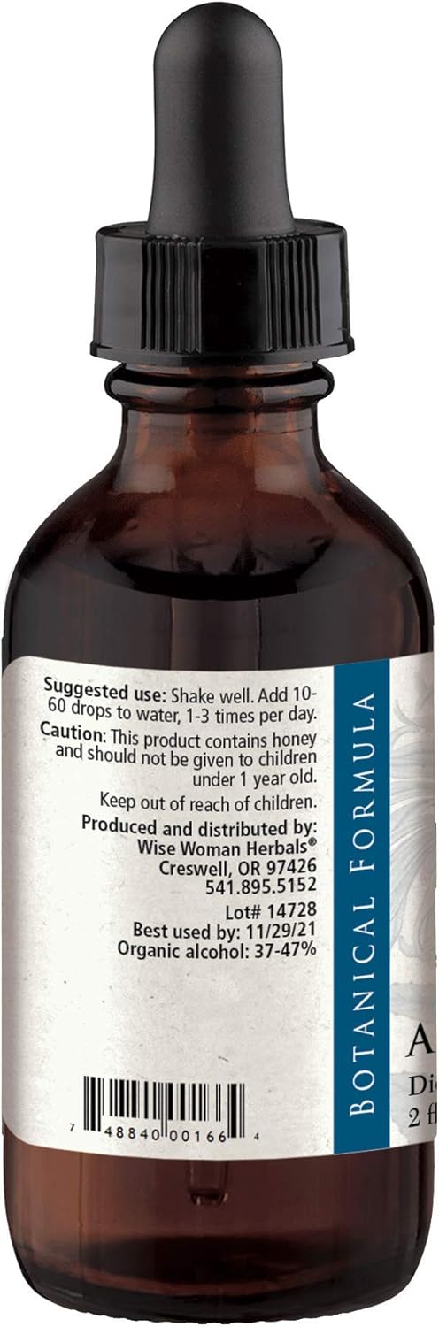 All-Natural Adrenal Tonic by Wise Woman Herbals - Supports Energy, Stamina, and Mental Clarity - Promotes Healthy Circulation - 2 oz