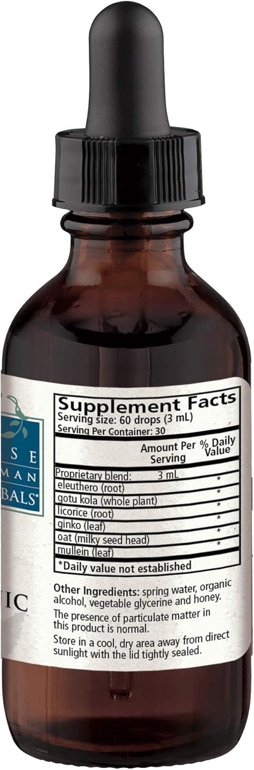 All-Natural Adrenal Tonic by Wise Woman Herbals - Supports Energy, Stamina, and Mental Clarity - Promotes Healthy Circulation - 2 oz