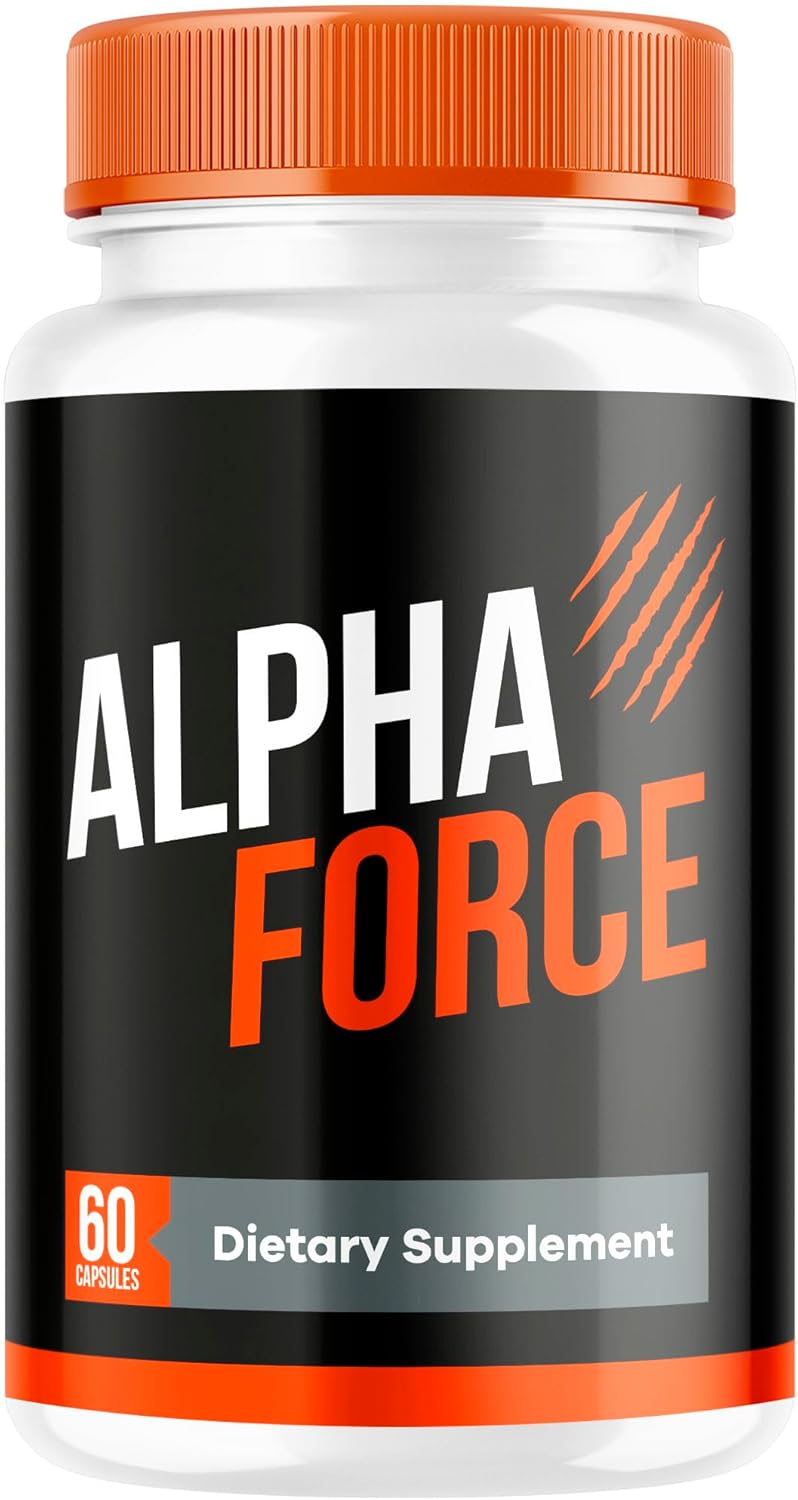 All-Natural Alpha Force Supplement Capsules for Men - Advanced Formula for Daily Health Support, 60 Capsules