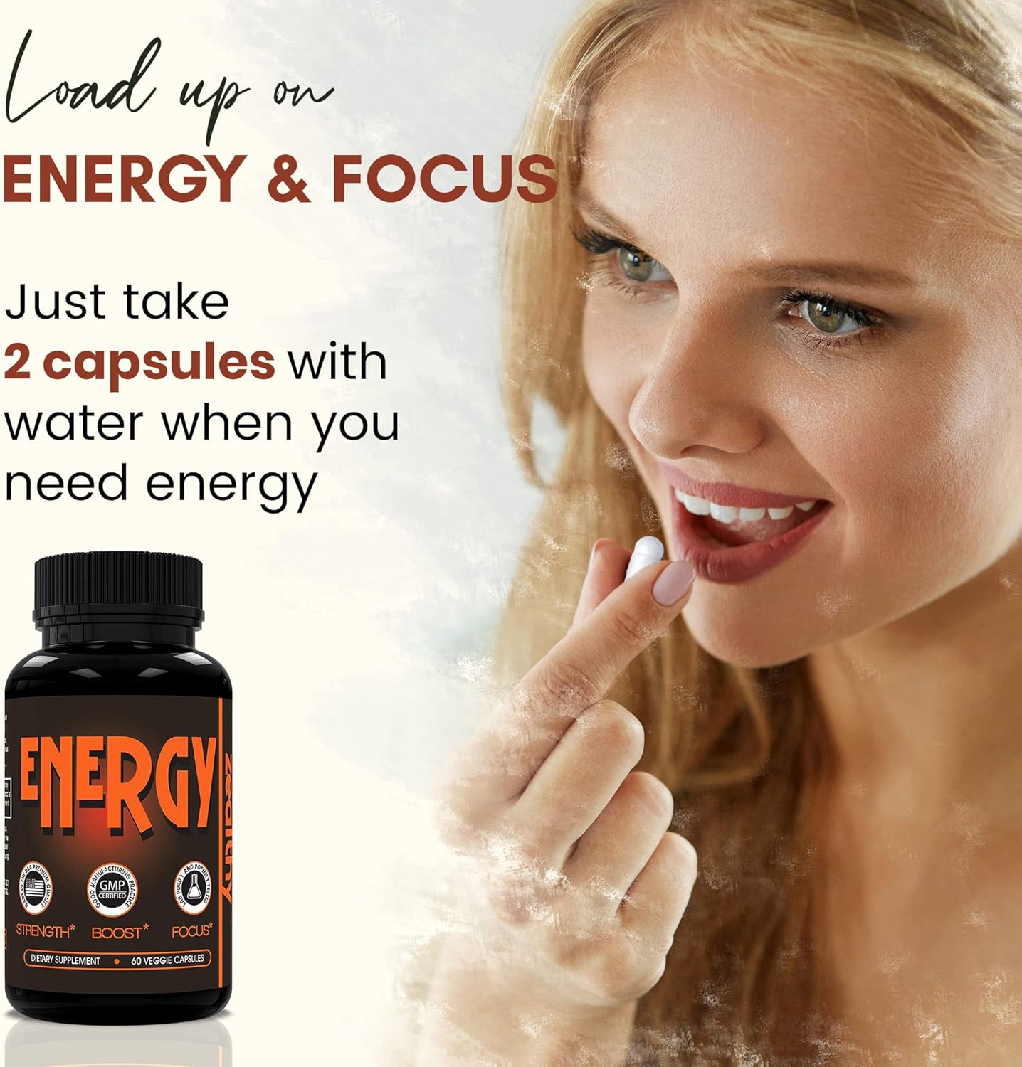 All-Natural Elderberry Energy Pills - Healthy Alternative to Energy Drink, Gel, Gummies - Zealthy Life