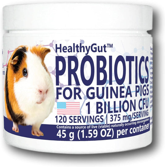 All-Natural Equa Holistics Probiotics for Guinea Pigs, 120 Servings, Supports Digestive Health