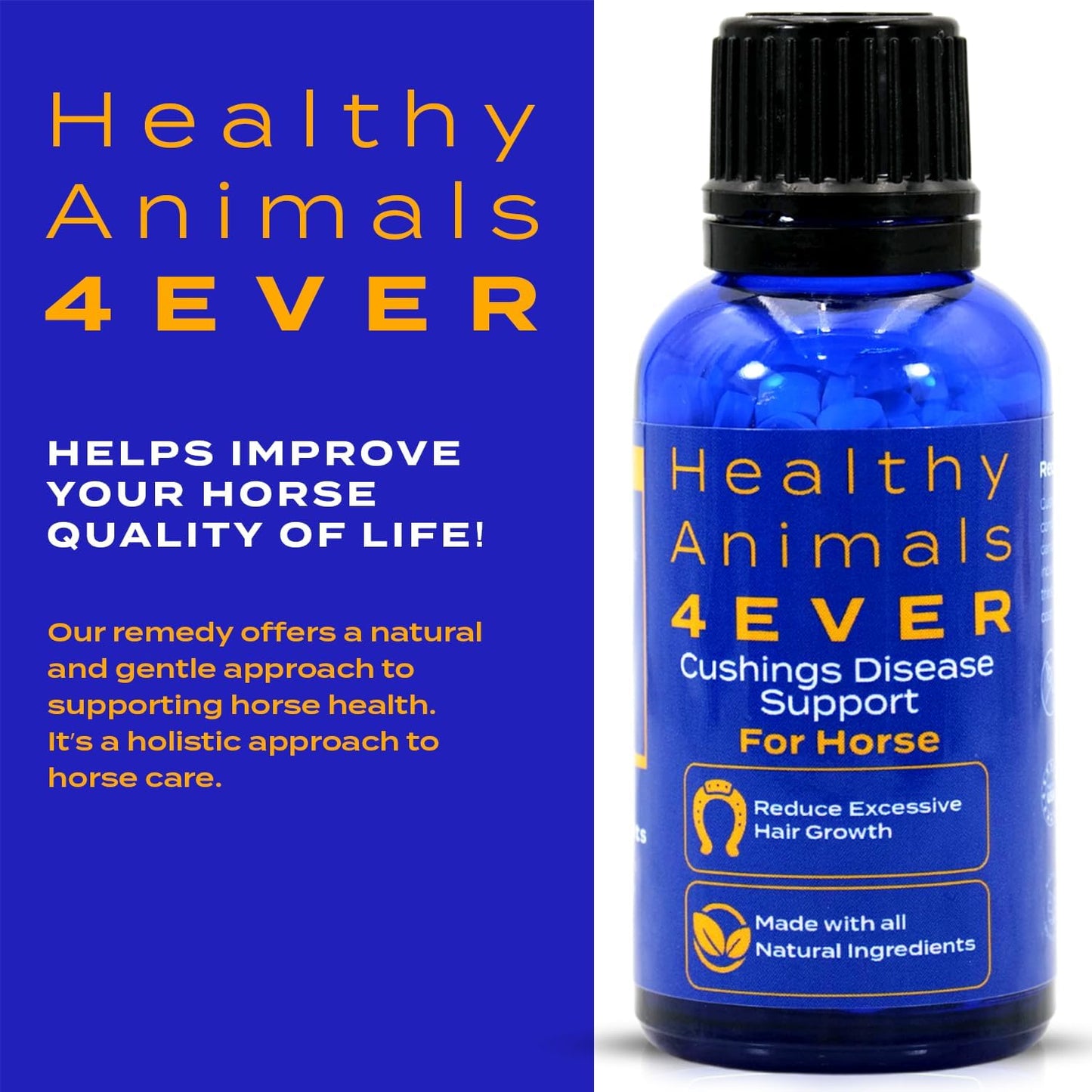 All-Natural Equine Digestive Supplement for Cushing’s Disease - Prevent Horse Health Issues - Homeopathic & Effective