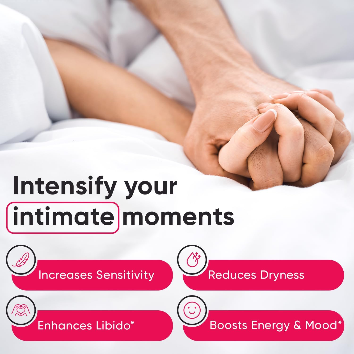 All-Natural Female Libido Booster Pills with Maca Root & Ashwagandha Extracts - Drive, Energy, and Intimacy Enhancement - 60 ct