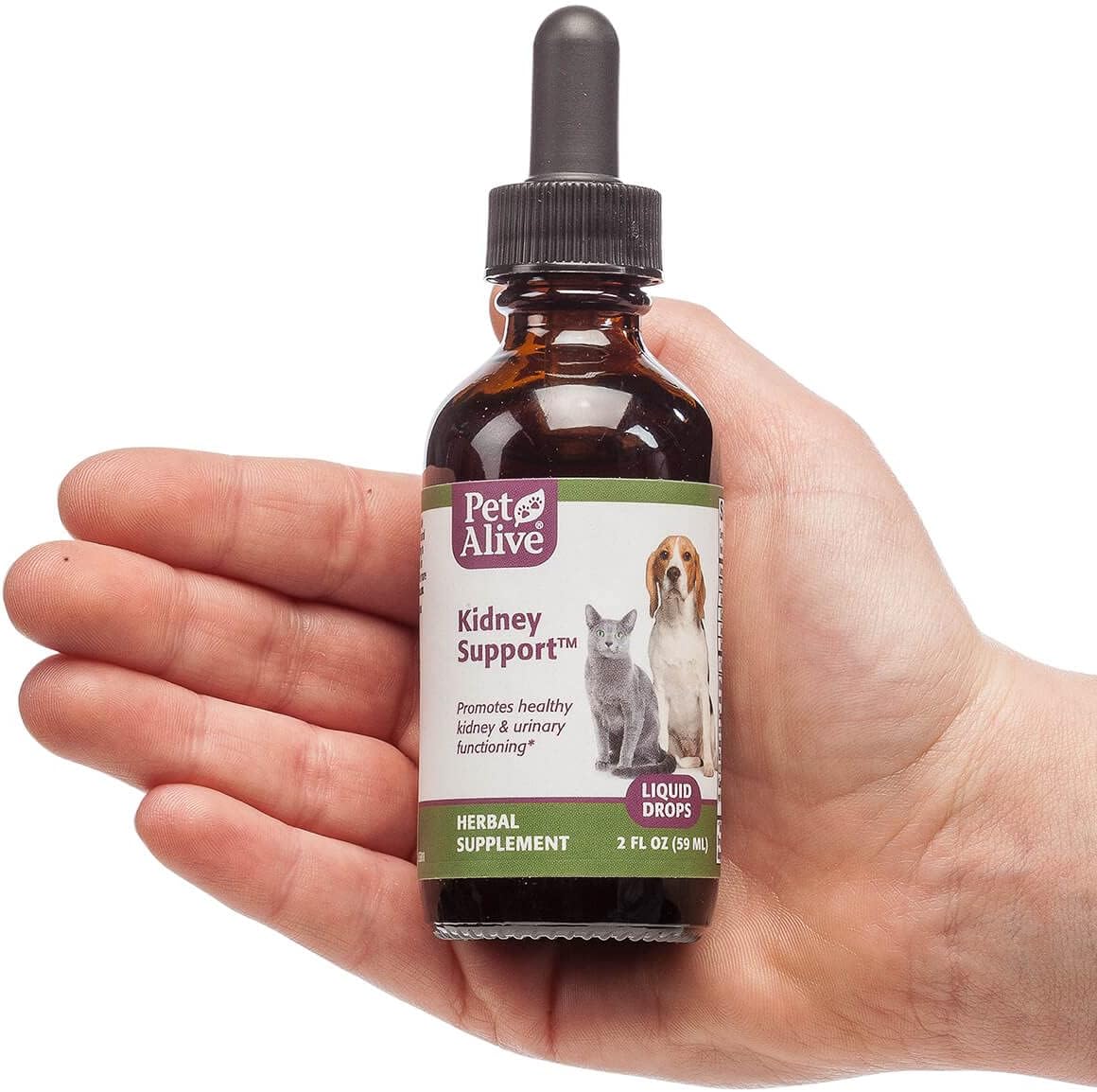 All-Natural Herbal Kidney Support Supplement for Cats and Dogs - Promotes Healthy Kidney & Urinary Function - 59 mL