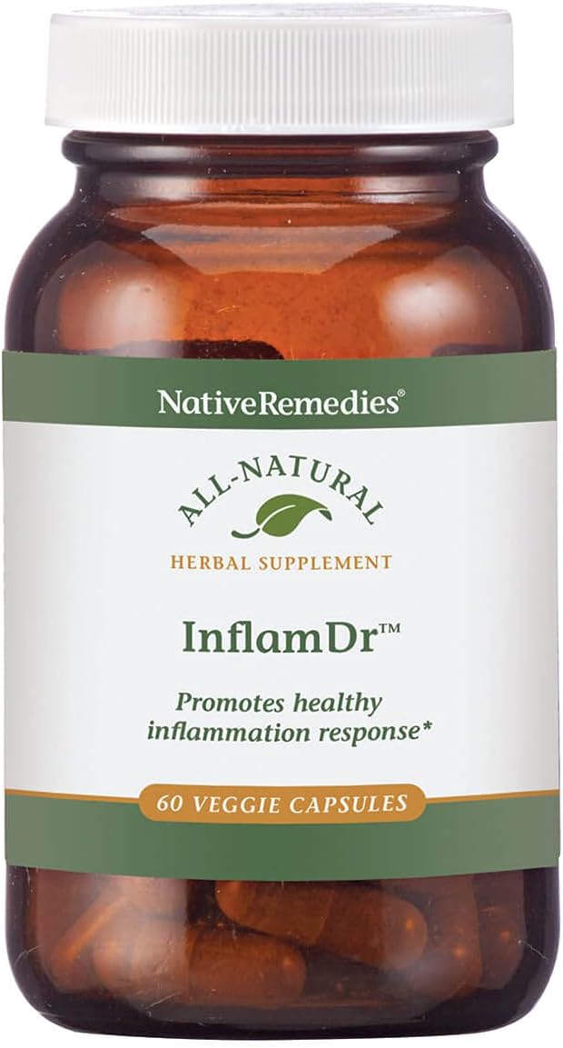 All Natural Inflam Dr. Herbal Supplement - Supports Healthy Inflammation Response & Cell Protection - 60 Veggie Capsules