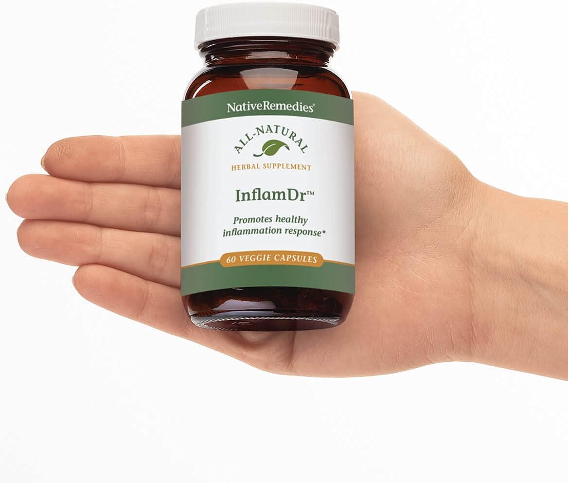 All Natural Inflam Dr. Herbal Supplement - Supports Healthy Inflammation Response & Cell Protection - 60 Veggie Capsules