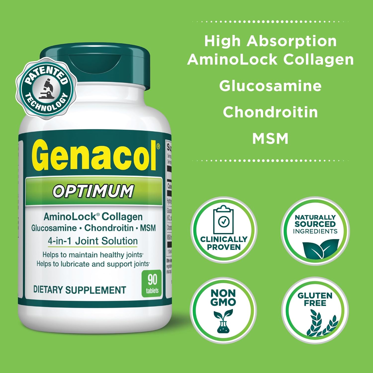 All-Natural Joint Care Supplement Combo: Genacol Optimum & Fast-Acting Relief for Joints & Muscles