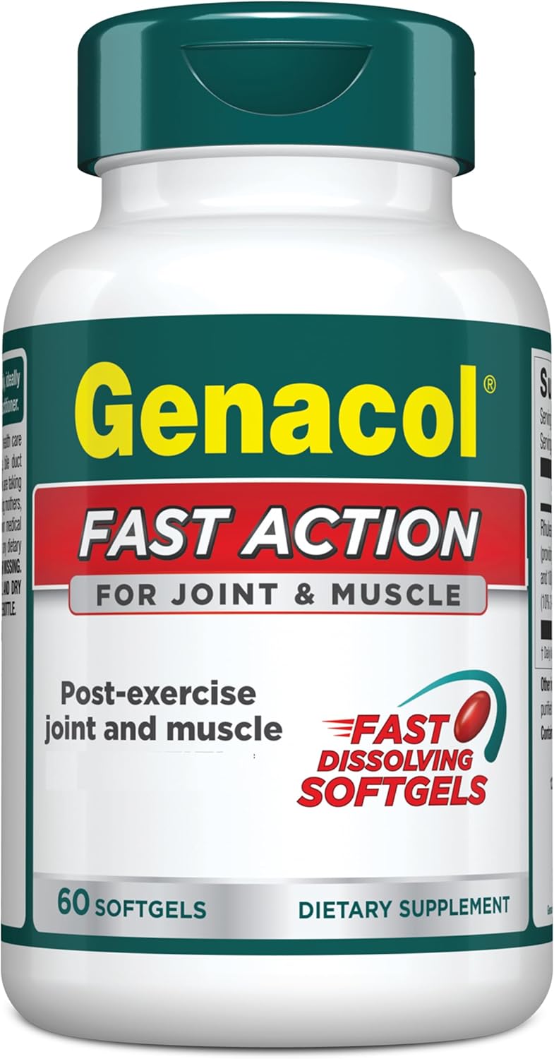 All-Natural Joint Care Supplement Combo: Genacol Optimum & Fast-Acting Relief for Joints & Muscles