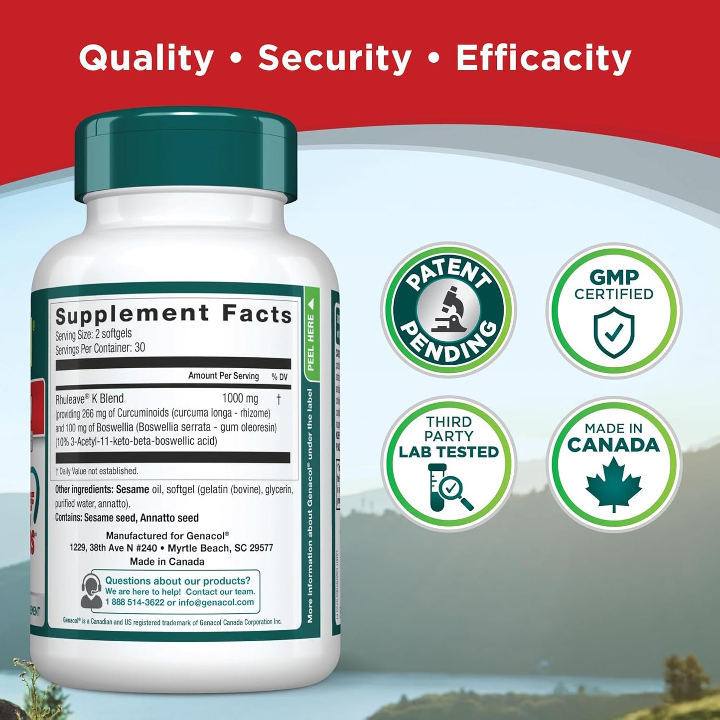 All-Natural Joint Care Supplement Combo: Genacol Optimum & Fast-Acting Relief for Joints & Muscles