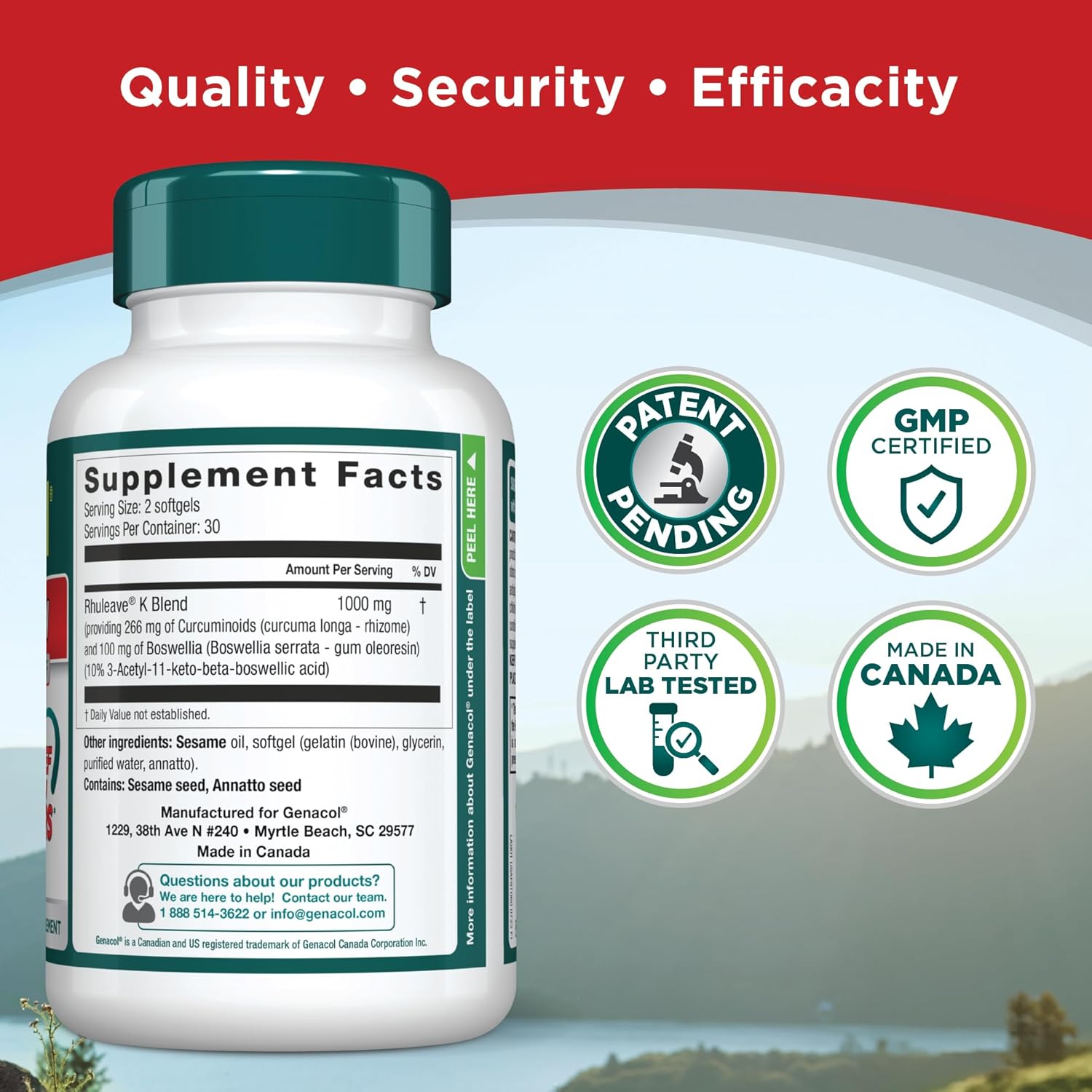 All-Natural Joint Care Supplement Combo: Genacol Optimum & Fast-Acting Relief for Joints & Muscles