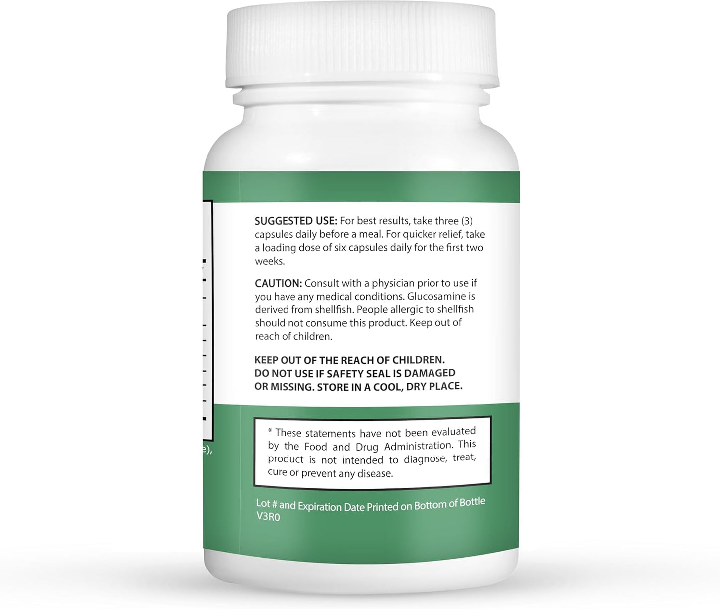 All-Natural Joint Support Supplement with Glucosamine, Chondroitin, MSM, and Turmeric - 60 Capsules for Men, Women, Adults - Gluten-Free & Non-GMO