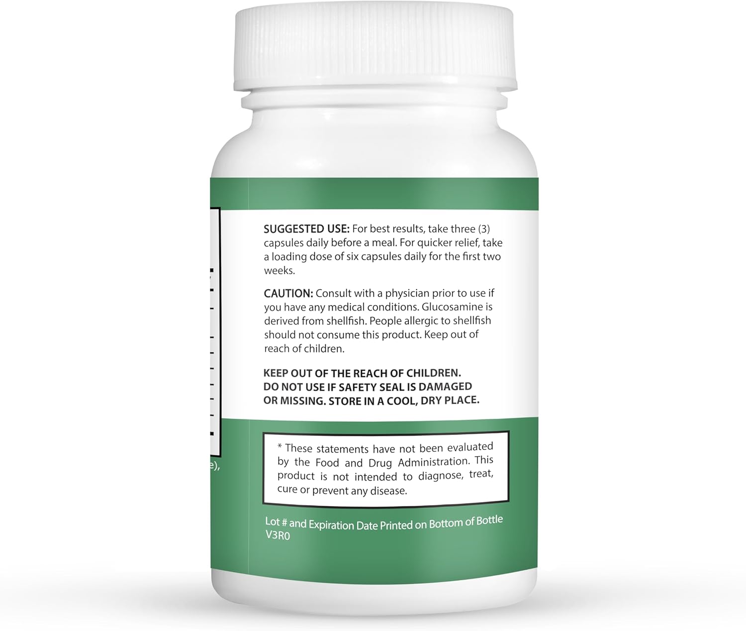 All-Natural Joint Support Supplement with Glucosamine, Chondroitin, MSM, and Turmeric - 60 Capsules for Men, Women, Adults - Gluten-Free & Non-GMO