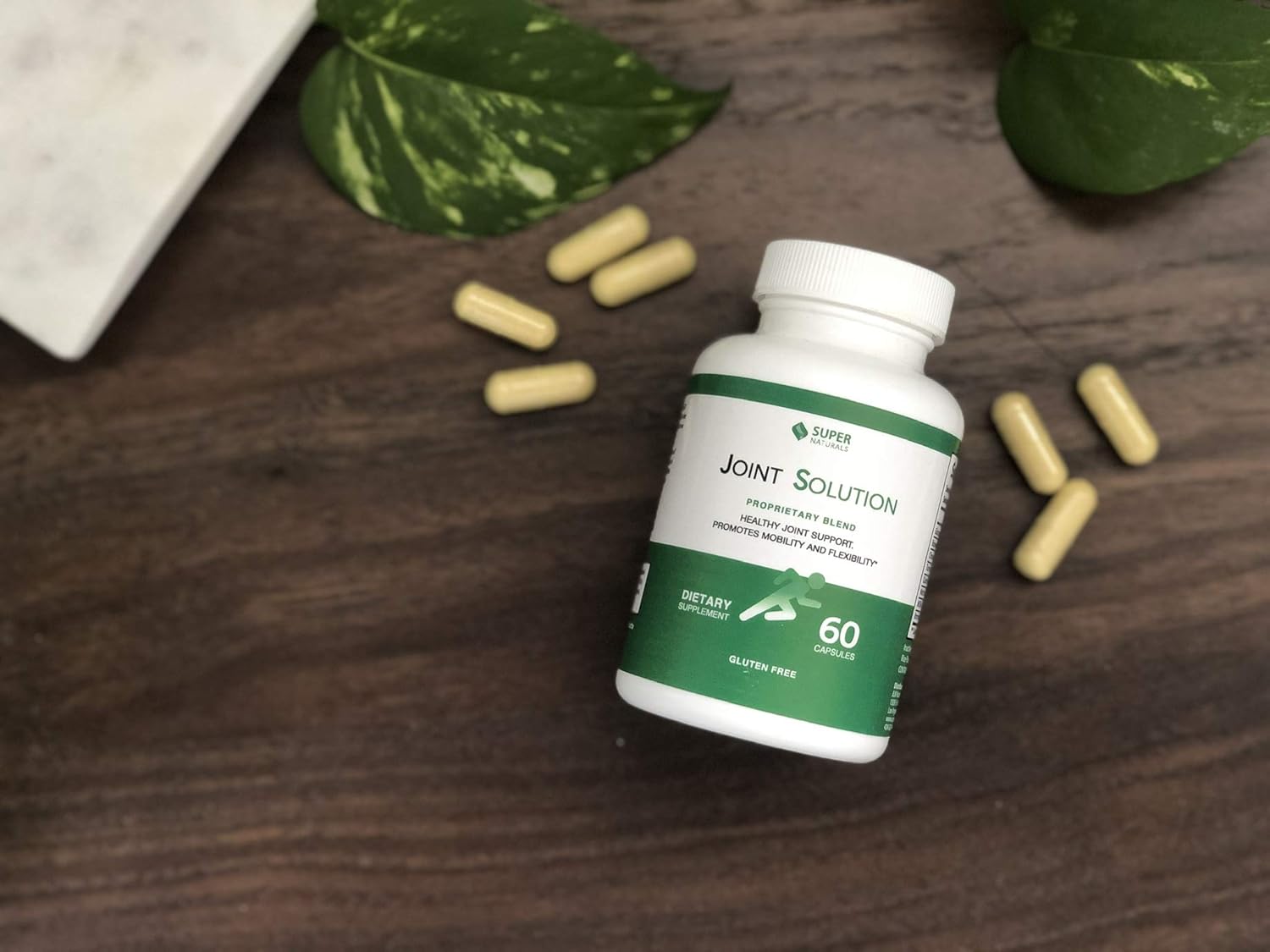 All-Natural Joint Support Supplement with Glucosamine, Chondroitin, MSM, and Turmeric - 60 Capsules for Men, Women, Adults - Gluten-Free & Non-GMO