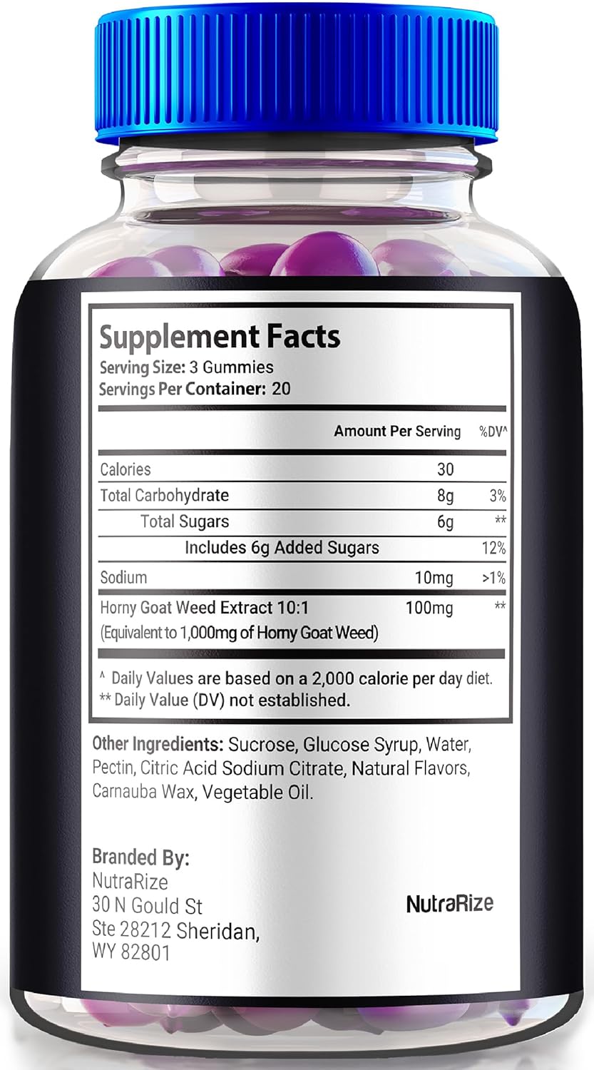 All-Natural LittleBlue Gummy Male Supplement for Daily Nutrition - NutraRize Little Blue Gummies, Official Reviews (60 Gummies)