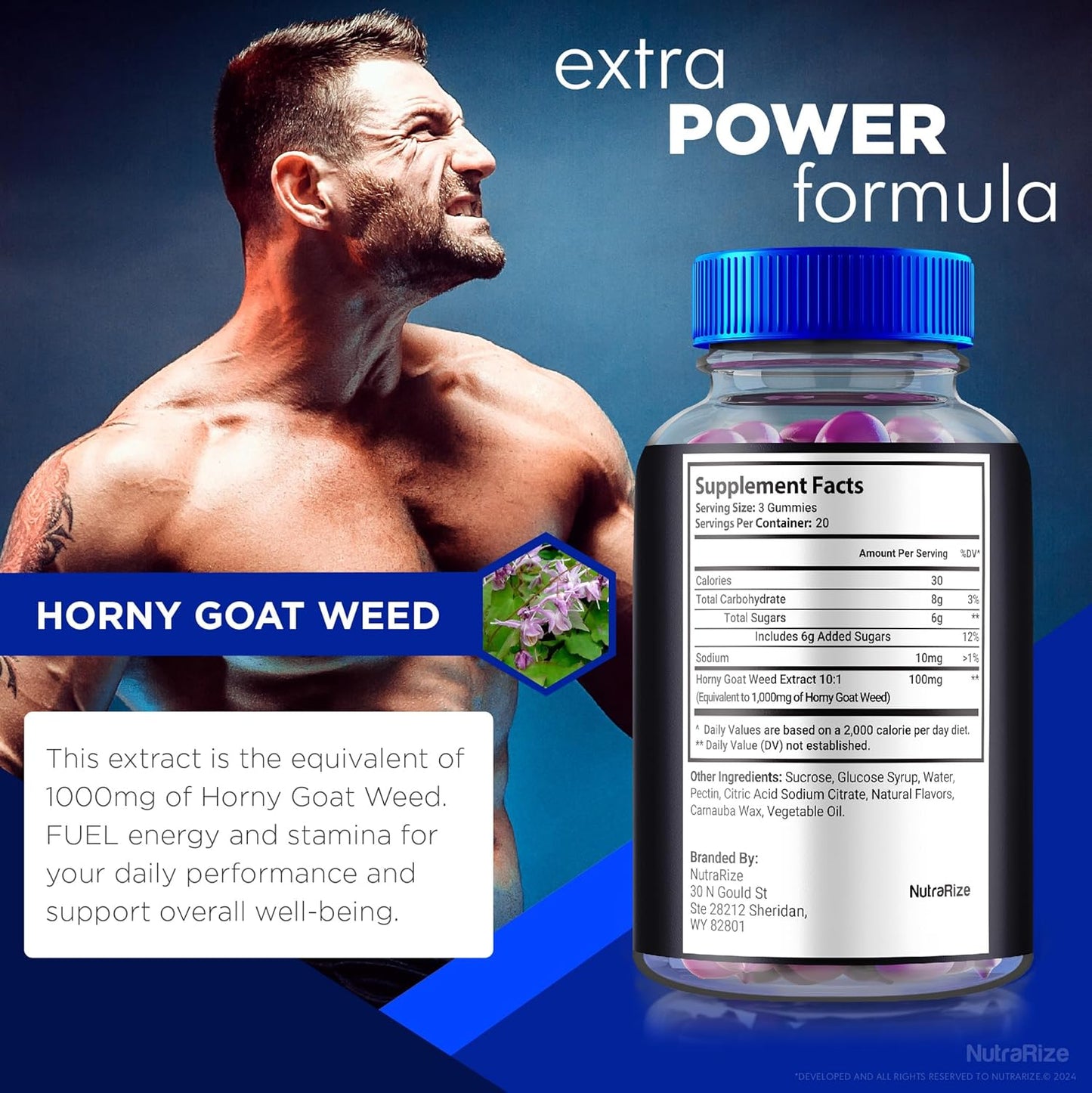 All-Natural LittleBlue Gummy Male Supplement for Daily Nutrition - NutraRize Little Blue Gummies, Official Reviews (60 Gummies)