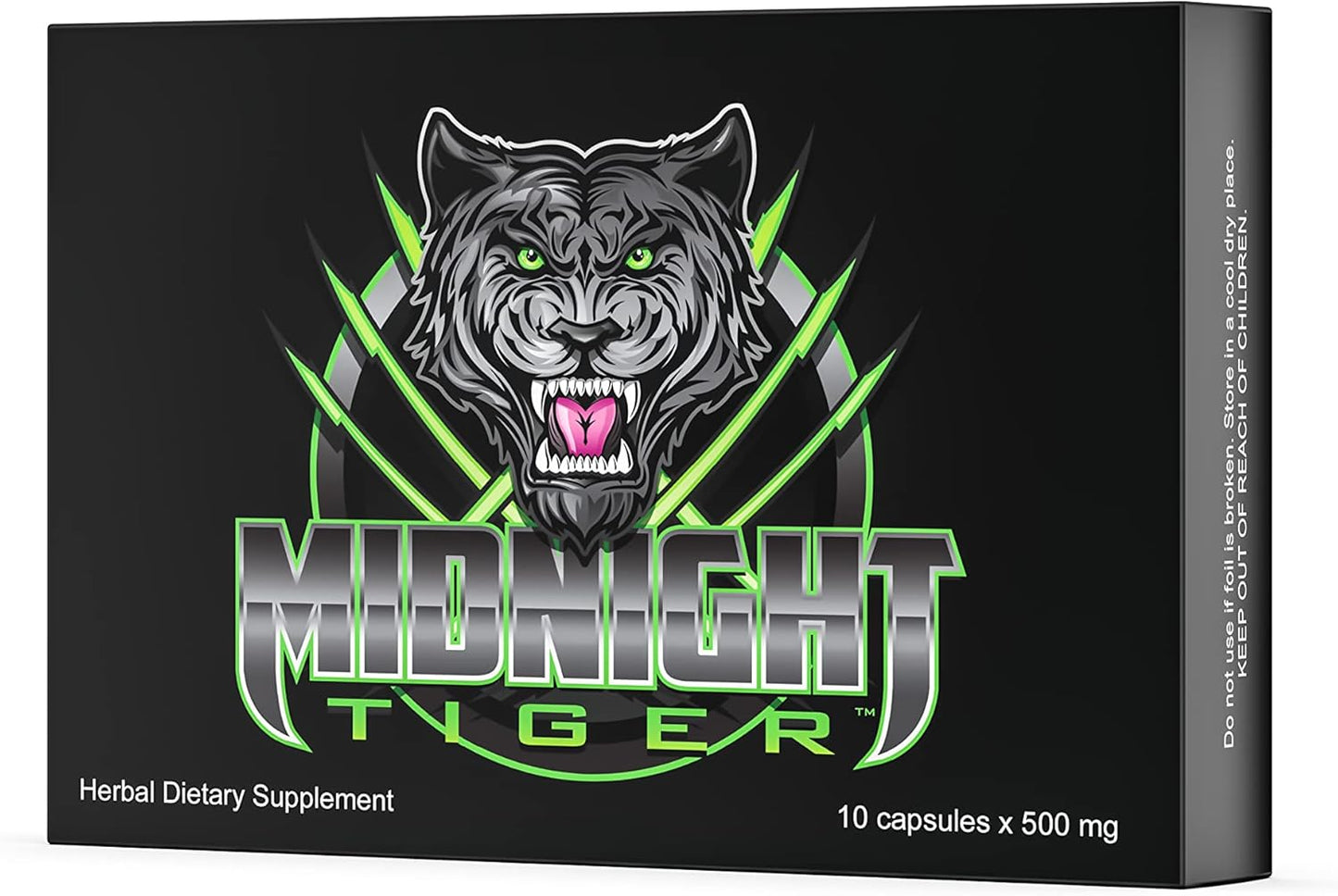 All Natural Male Energy Booster - Midnight Tiger V2, Unleash Your Inner Beast