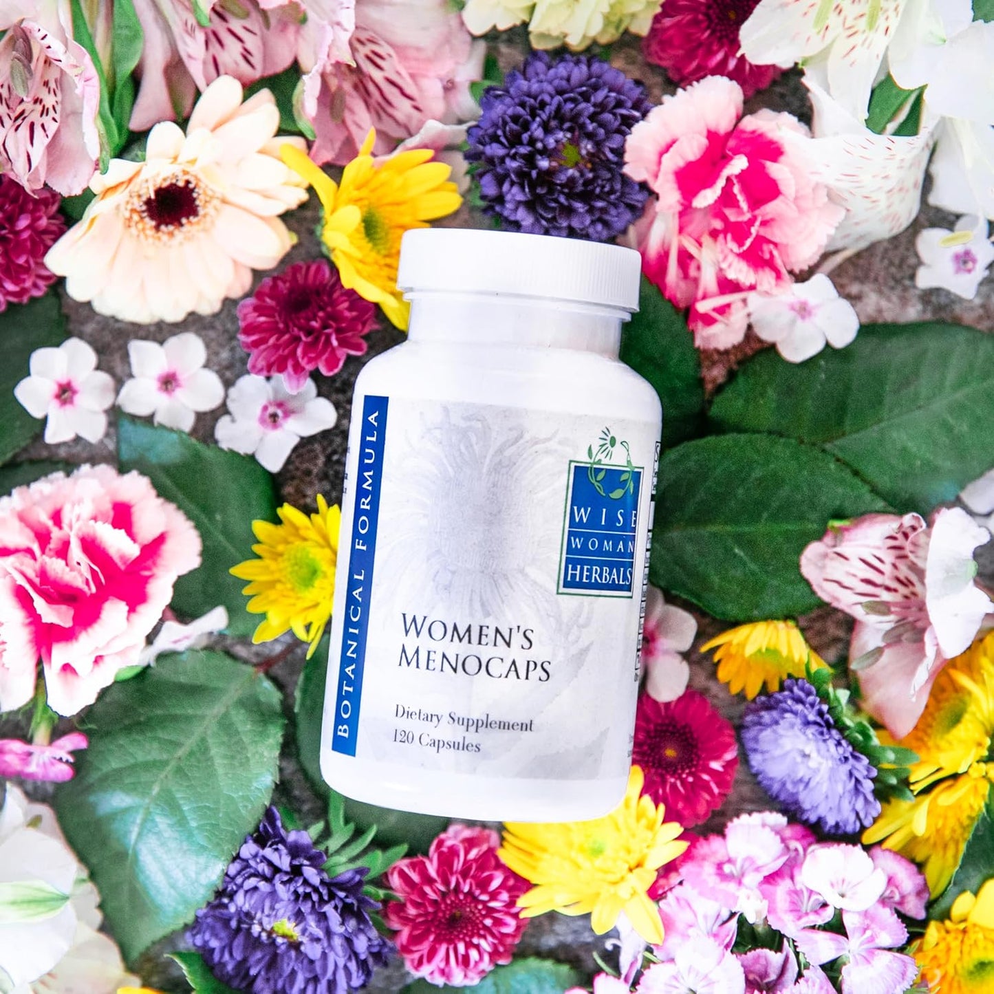 All-Natural Menopause Supplement for Women - 120 Capsules - Helps with Hot Flashes, Mood Swings, and Night Sweats - Promotes Emotional Balance by Wise Woman Herbals