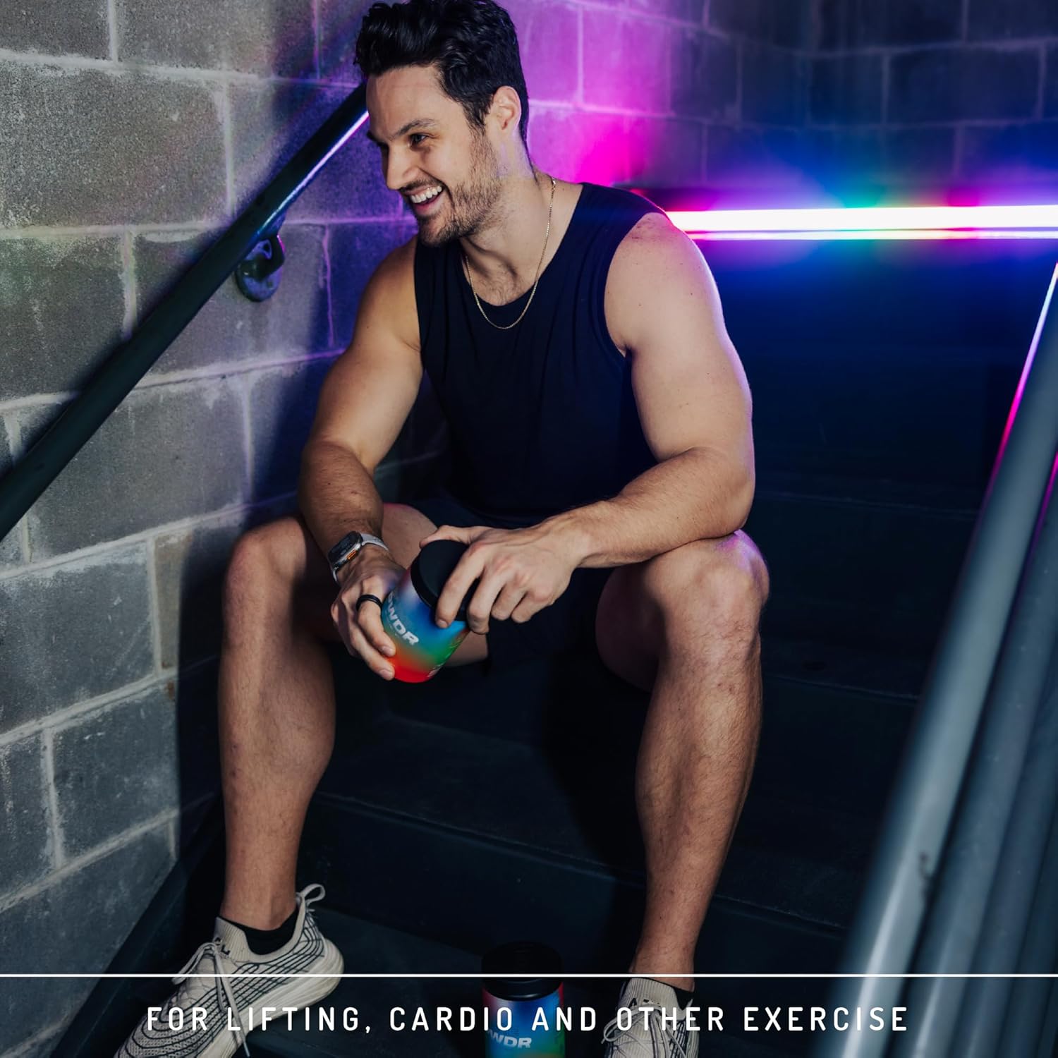 All Natural Pre-Workout Powder for Energy, Pump, Endurance & Strength - Rainbow Snowcone Flavor