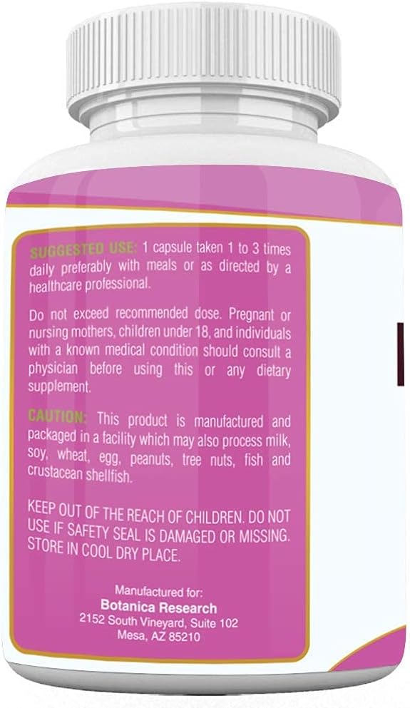 All Natural Probiotic Supplement with Lactic Acid Bacteria for Gut and Yeast Support - 60 Oral Capsules for Daily Use - Made in USA