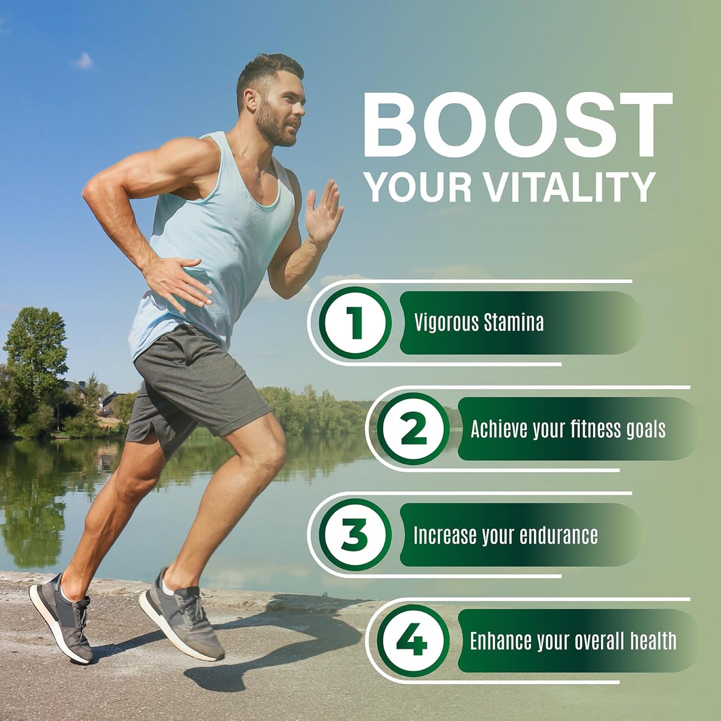 All-Natural Stamina and Energy Booster Supplement (10 Count)