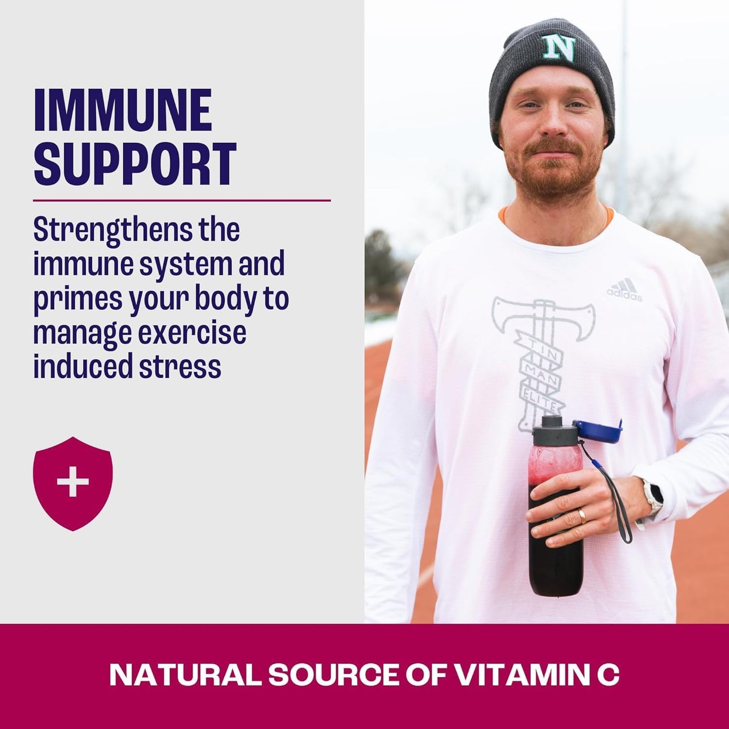 All Natural Vegan Pre Workout with Clean Energy & Endurance - 120mg Caffeine - 20 Packets - Blackcurrant Flavor - Informed Sports Certified