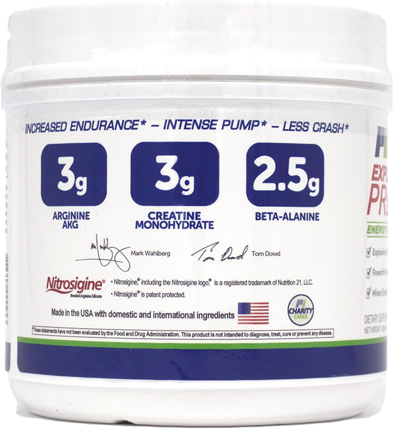 All Natural Vegan PreWorkout Powder with Citrulline and Green Tea - Tropical Fruit Punch - 32 Servings