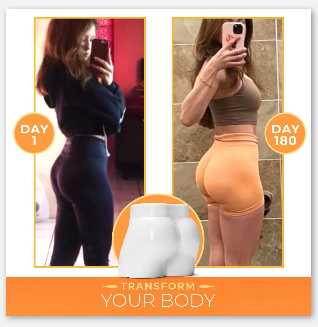 All Natural Women's Creatine Powder for Booty Gain, Lean Muscle Mass & Recovery - Sol Creatine with Creapure, Promotes Brain & Bone Health - Unflavored, 100 Servings