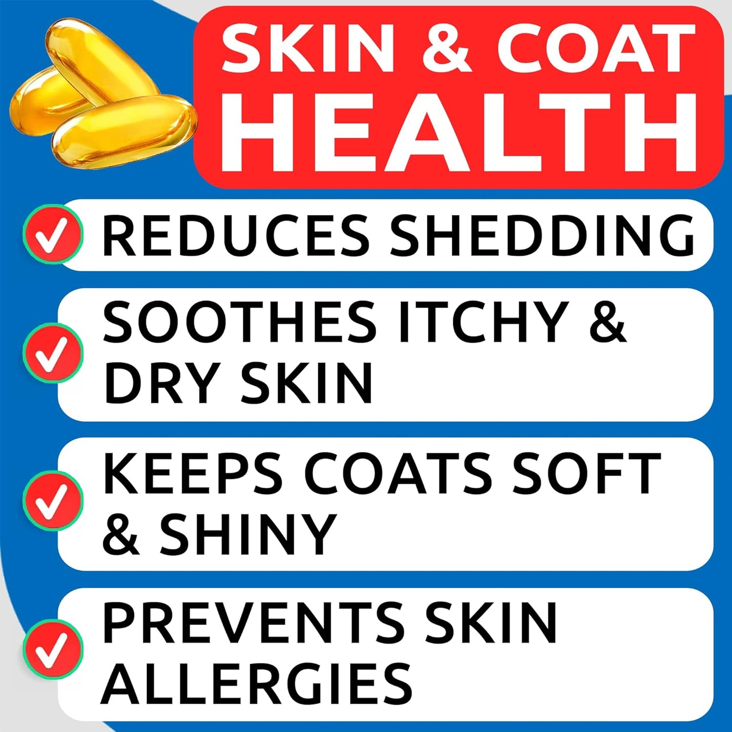 Allergy Relief & Omega 3 Bundle for Dogs - Skin & Coat Supplement with Omega 3 Fish Oil - Supports Joint Health & Reduces Itching - 120 Chews + 180 Softgels - Made in USA