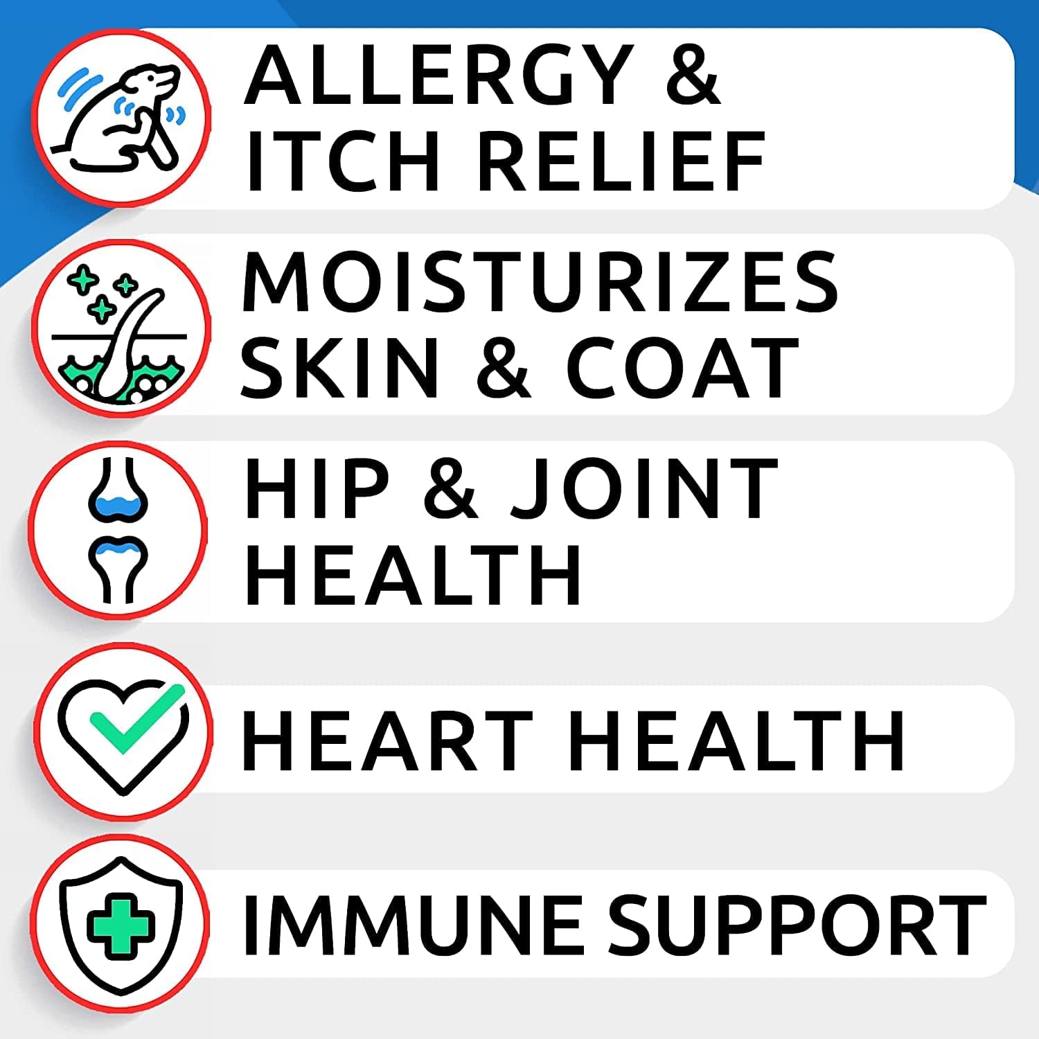 Allergy Relief & Omega 3 Bundle for Dogs - Skin & Coat Supplement with Omega 3 Fish Oil - Supports Joint Health & Reduces Itching - 120 Chews + 180 Softgels - Made in USA