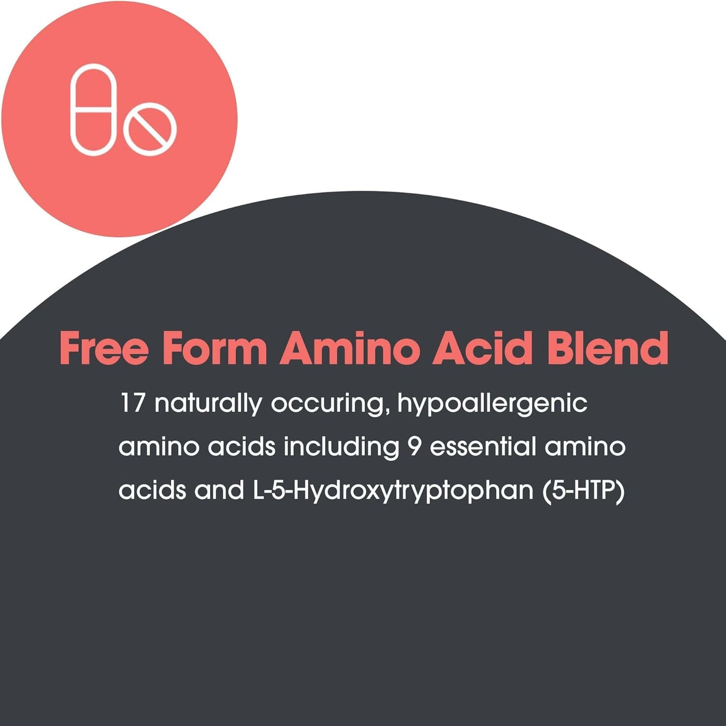 Allergy Research Group Free Aminos Supplement - Essential Amino Acids Complex for Lean Muscle Mass & Digestive Health - 100 Vegetarian Capsules