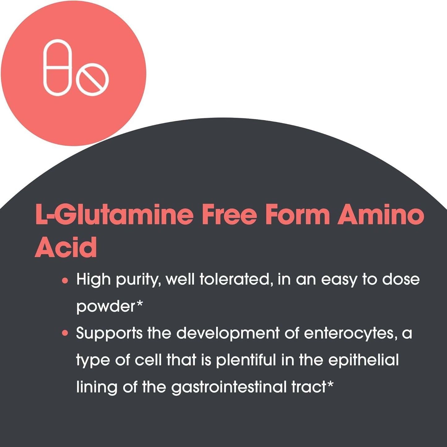Allergy Research Group L-Glutamine Powder - Pure Free Form Amino Acid Supplement for Gut Health - 7.1 Ounce Bottle for Men & Women