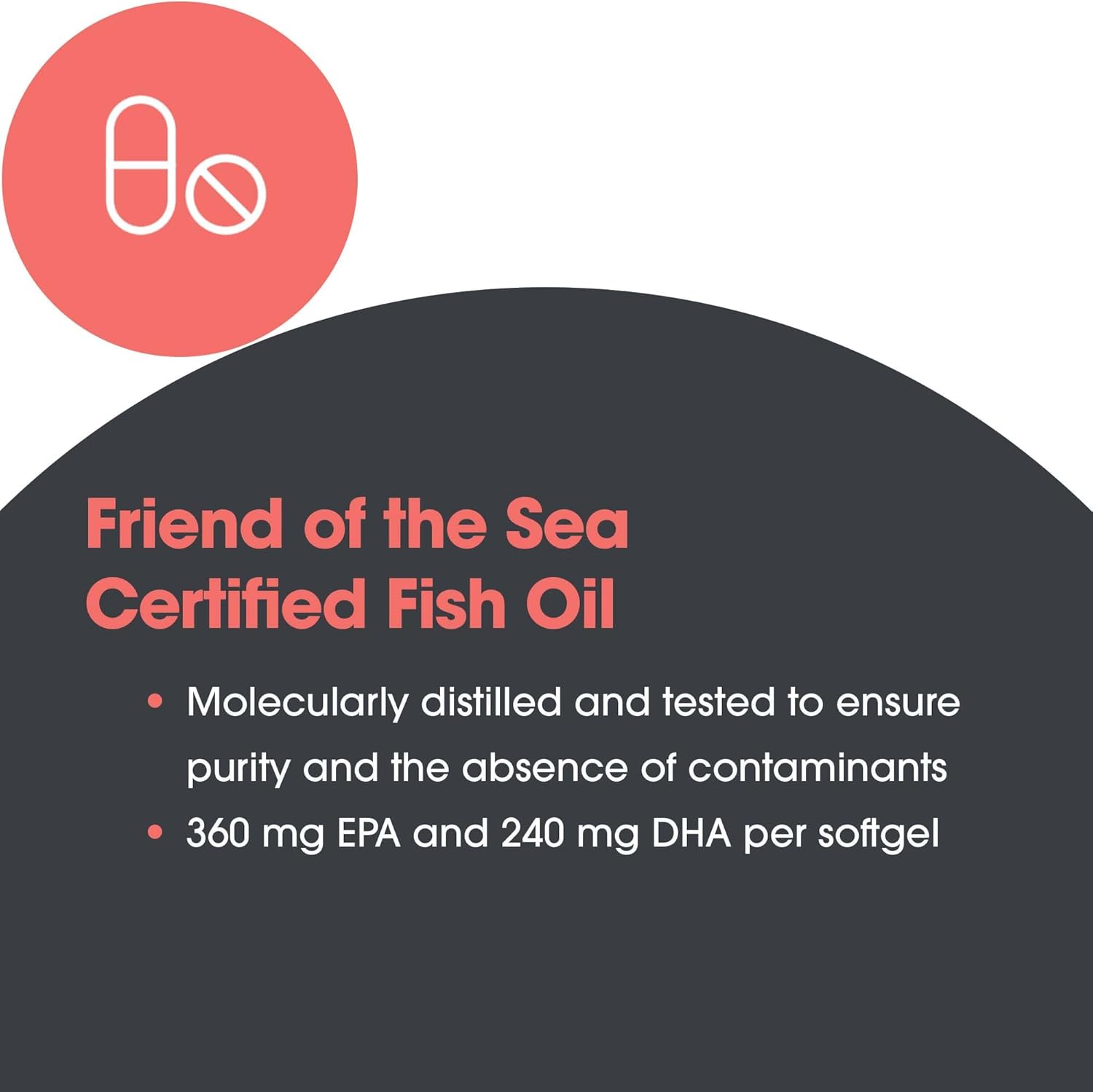 Allergy Research Group Super EPA Fish Oil Concentrate Capsules - Omega 3 Supplement with EPA and DHA - Sustainably-Sourced Anchovies - 60 Count