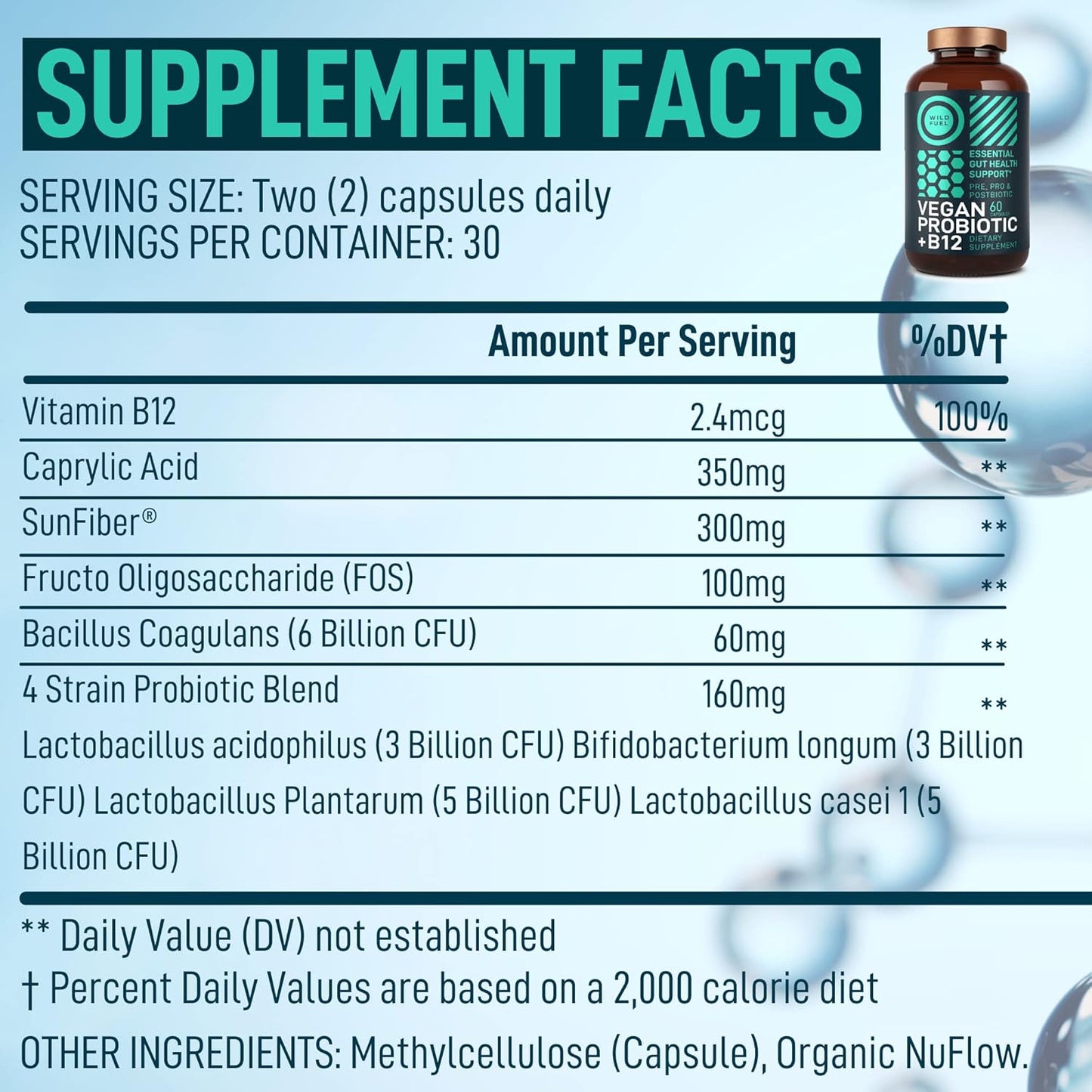 Allergy Support Bundle: Histamine Block Supplements, Vegan Probiotic, B12 for Digestive Health