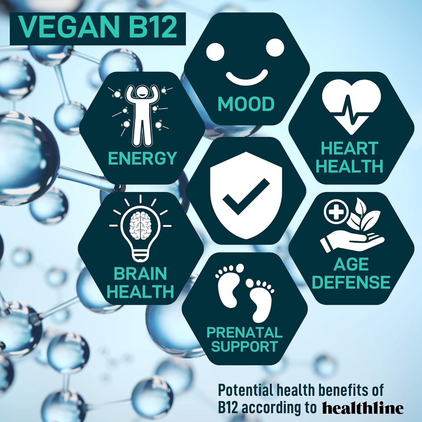 Allergy Support Bundle: Histamine Block Supplements, Vegan Probiotic, B12 for Digestive Health