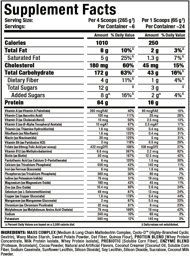 ALLMAX Nutrition QUICKMASS Chocolate 3.5 lb - Rapid Mass Gain Catalyst - 64g Protein - 3:1 Carb to Protein - Zero Trans Fat - 24 Servings