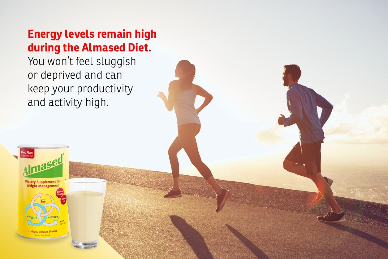 Almased Low-Glycemic Plant-Based Protein Shake Powder - Original Flavor - 17.6 oz - Nutritional Weight Support Supplement