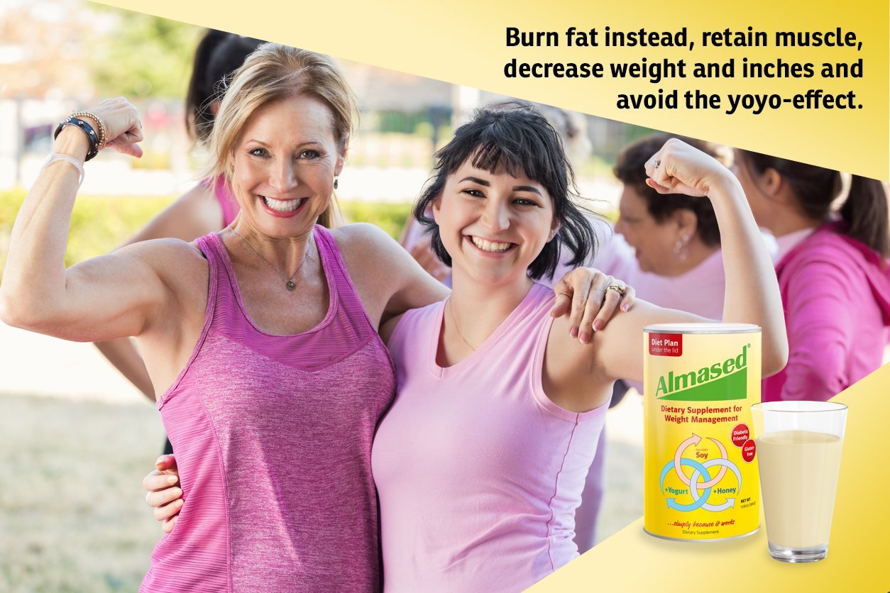 Almased Low-Glycemic Plant-Based Protein Shake Powder - Original Flavor - 17.6 oz - Nutritional Weight Support Supplement