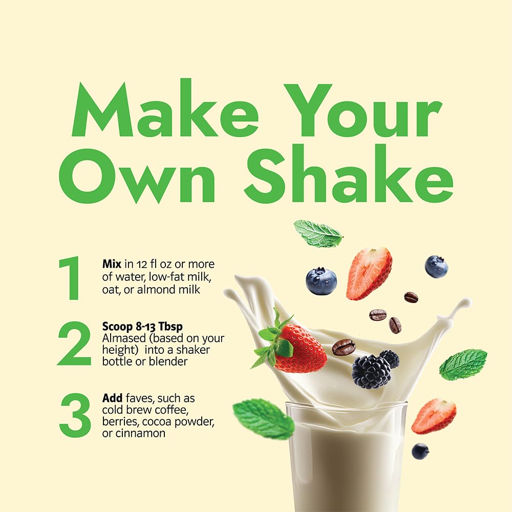 Almased Protein Powder Kit for Weight Loss - Meal Replacement Shake with 24g Protein Per Serving (Almond Vanilla, 3 Cans + Scoop)