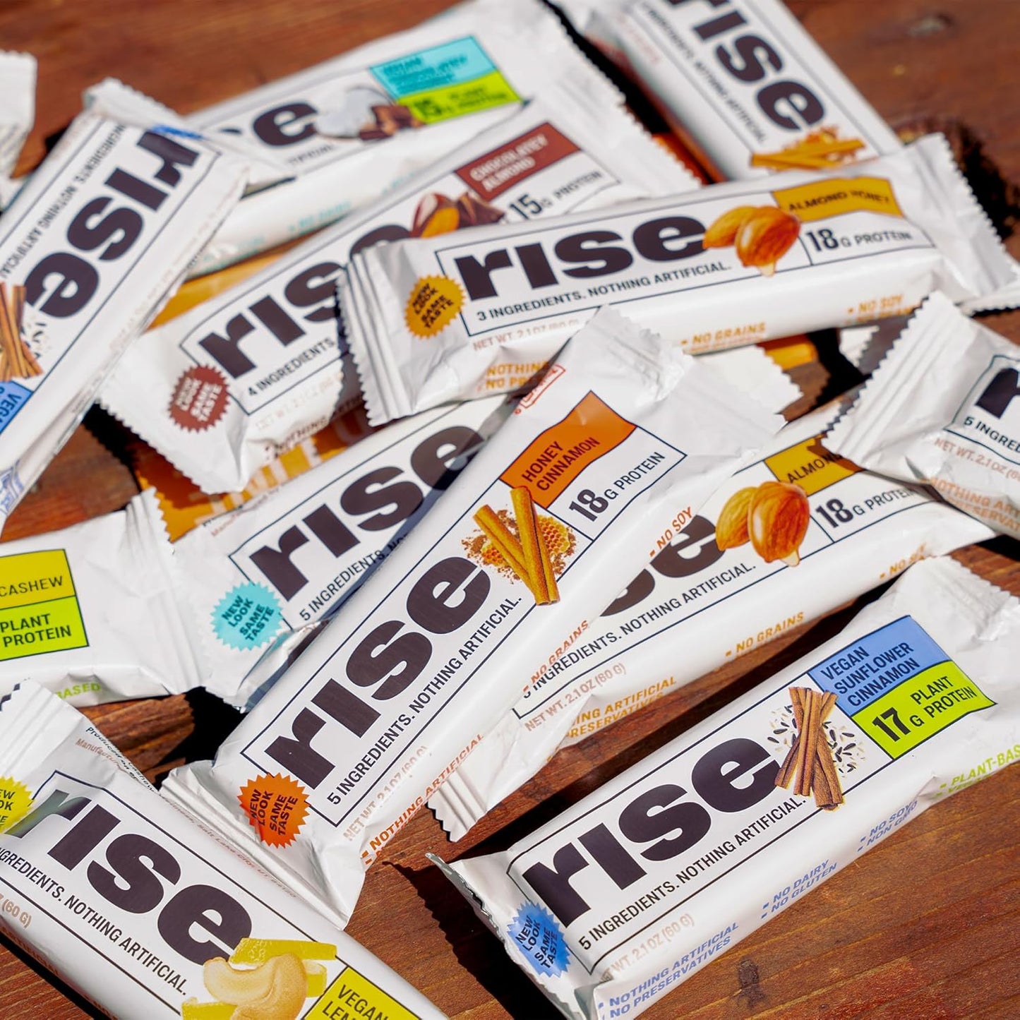 Almond Honey Rise Breakfast Whey Protein Bars - 18g Protein, 2.01 oz (12 Pack)