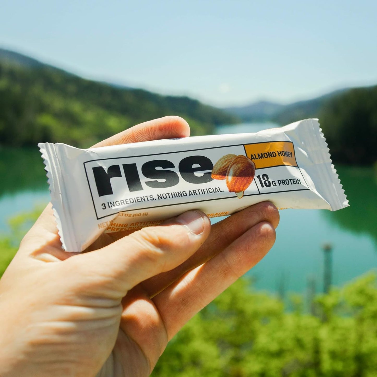 Almond Honey Rise Breakfast Whey Protein Bars - 18g Protein, 2.01 oz (12 Pack)