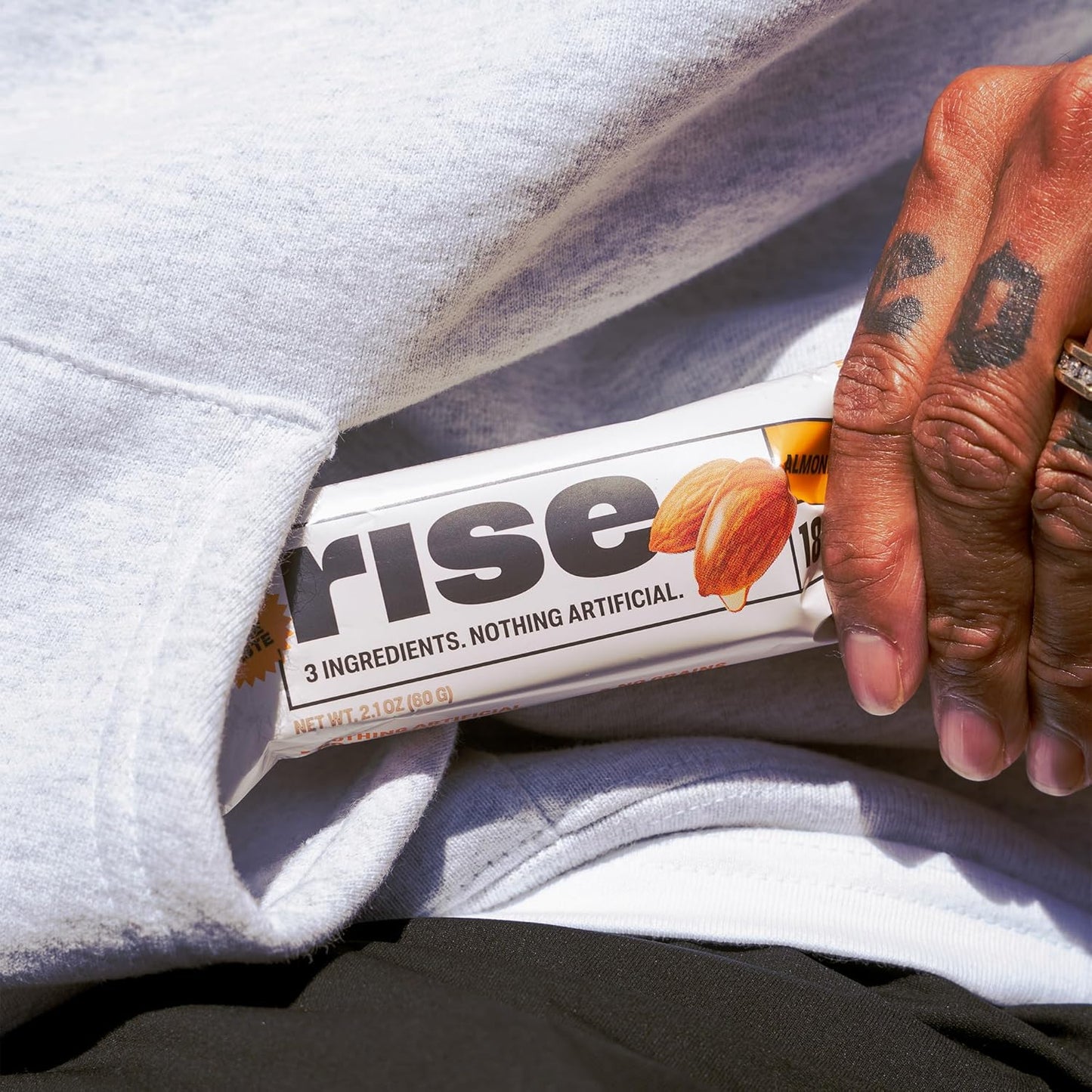 Almond Honey Rise Breakfast Whey Protein Bars - 18g Protein, 2.01 oz (12 Pack)
