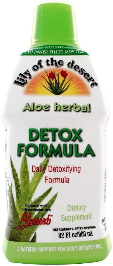 Aloe Vera Detox Formula by Lily Of The Desert - Natural Body Cleanse Supplement