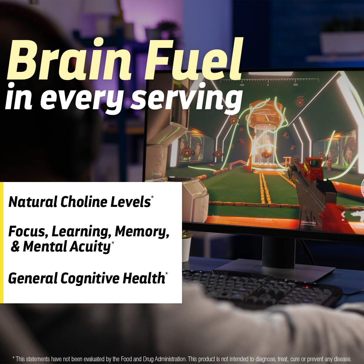 Alpha GPC 500mg Supplement for Memory and Brain Health - 180 Veggie Capsules - Made in USA by Dr's Hope