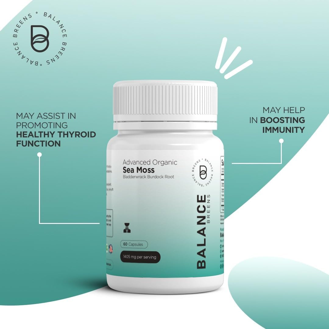 Alpha GPC Choline Supplement + Irish Sea Moss Combo - Balancebreens Balance Breens 600mg Formula