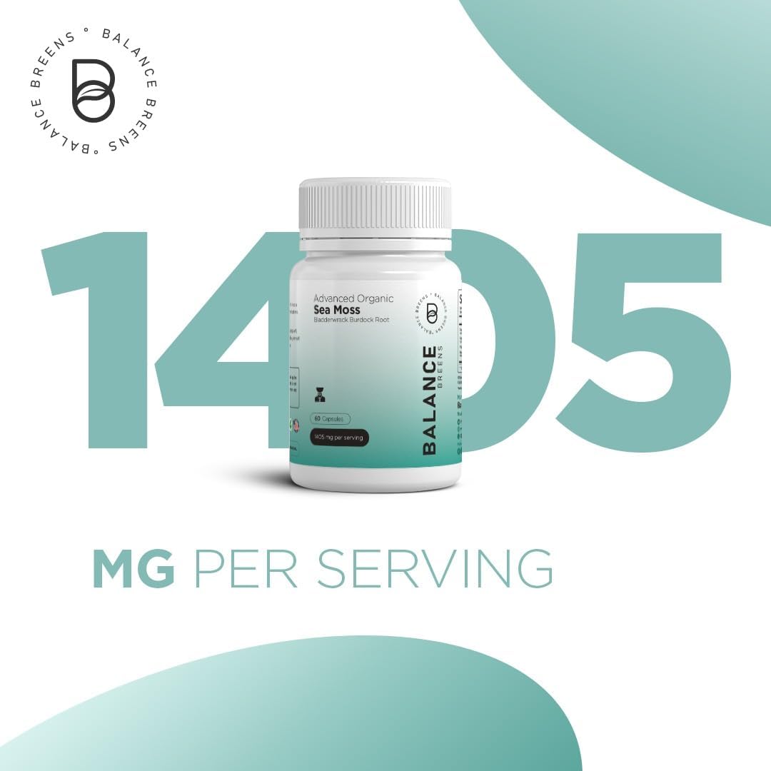 Alpha GPC Choline Supplement + Irish Sea Moss Combo - Balancebreens Balance Breens 600mg Formula