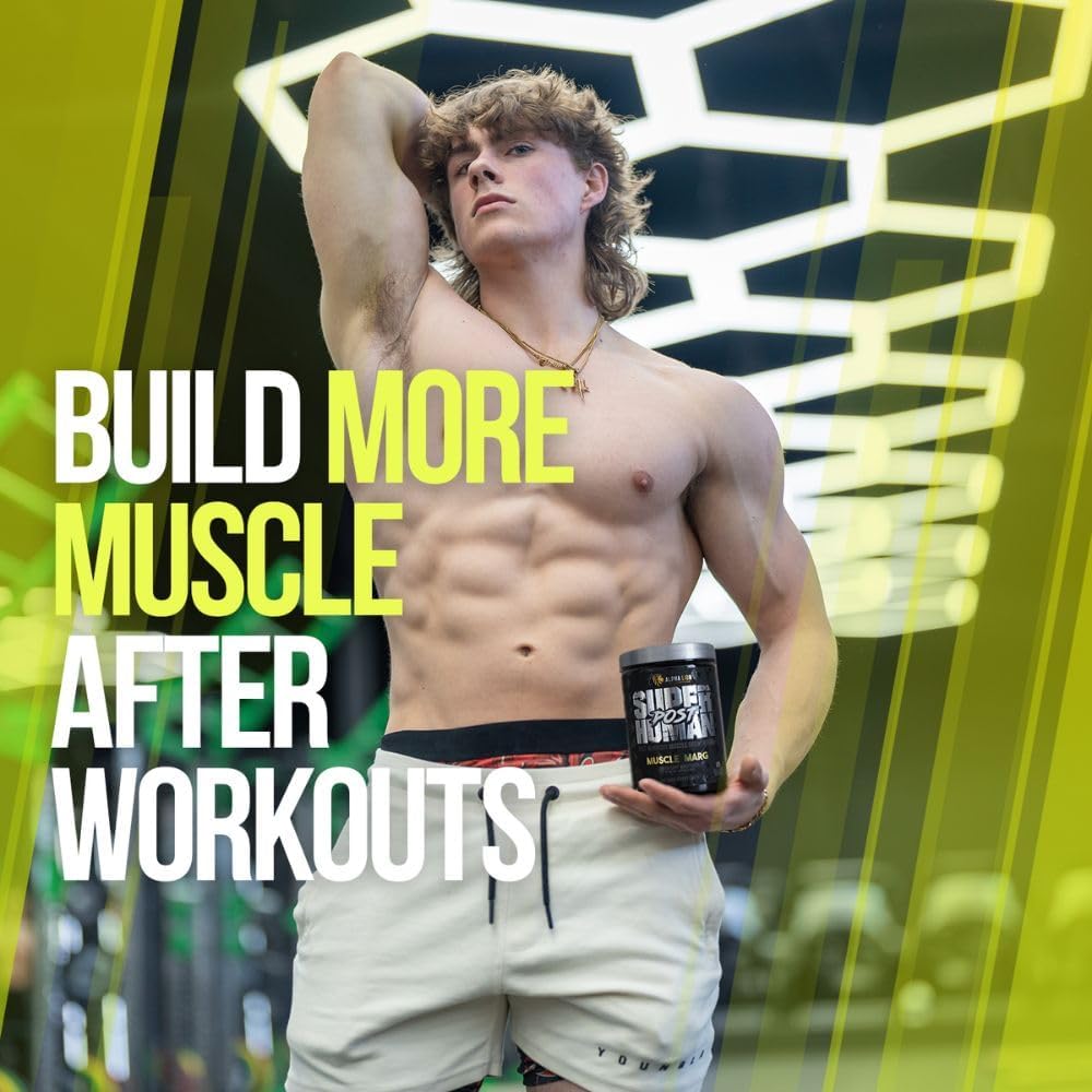 Alpha Lion Superhuman Post Workout Powder - Muscle Builder Drink with Creatine Monohydrate for Lean Muscle Growth, Strength & Volume - Supplement for Women & Men (25 Servings, Muscle Marg)