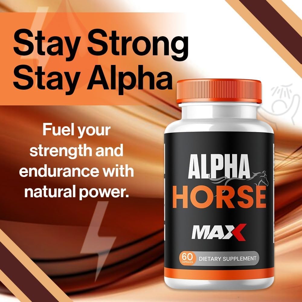 AlphaHorse MAX Capsules - Natural Support for Maximum Performance (60 Capsules)